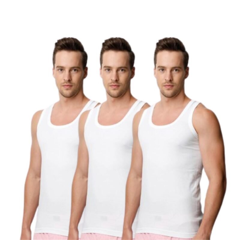 3 Stuks heren onderhemd DONEX 100% katoen Regular Wit