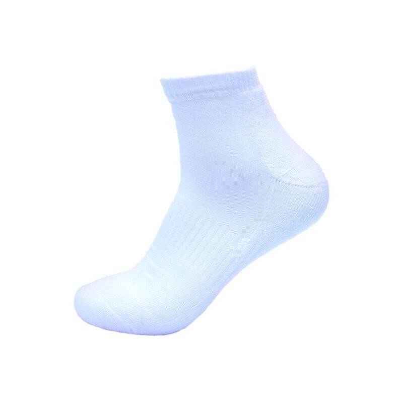 6 Paar Donex badstof quarter sneakersokken - Katoen - Wit