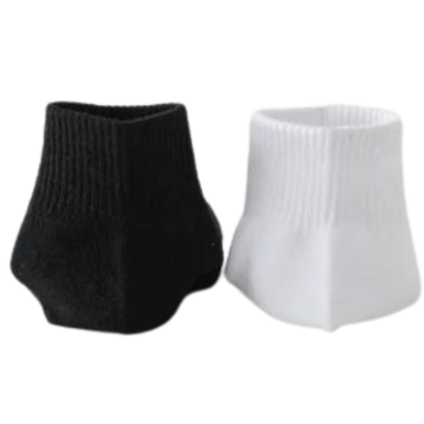 6 Paar Quarter sneakersokken - DONEX® - Katoen - Zwart