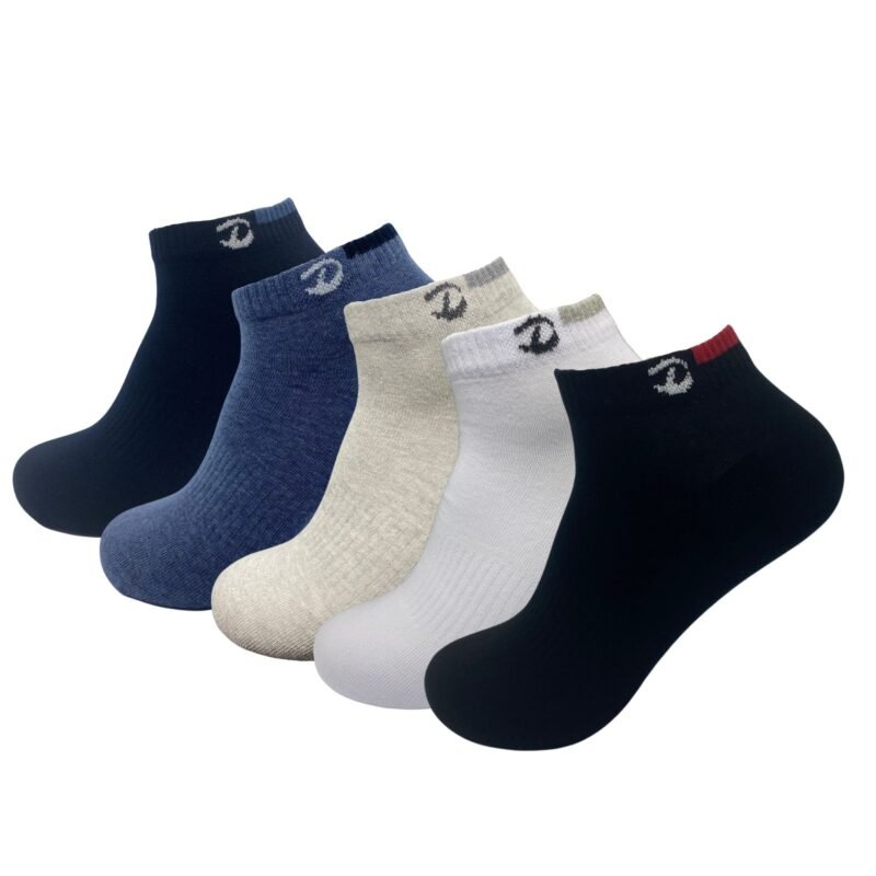 8 Paar Donex sneakersokken - Katoen - Plattenaad