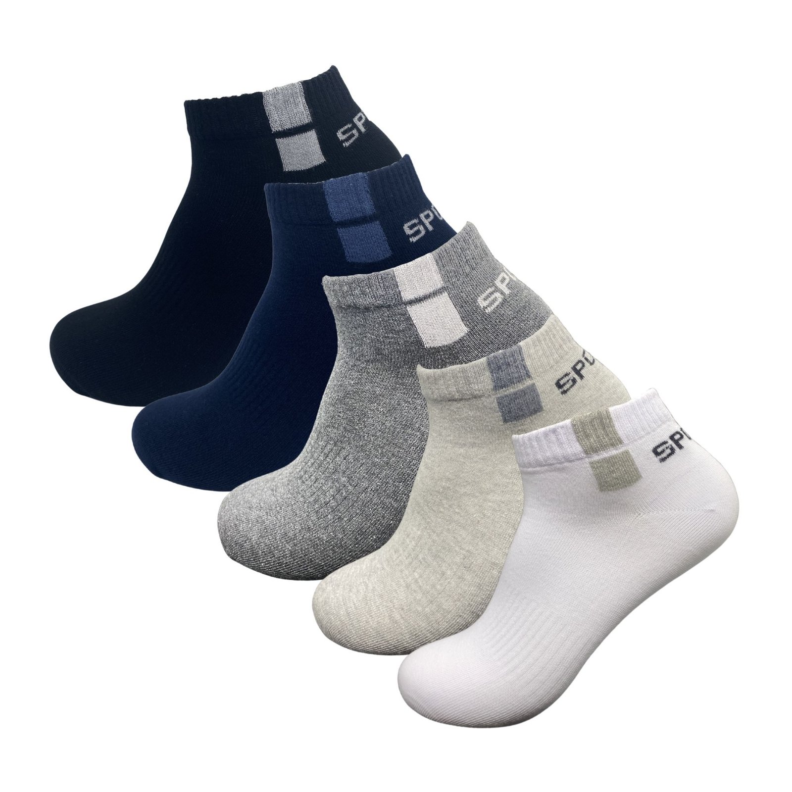 10 paar Donex Sneakersokken - Katoen - Sport