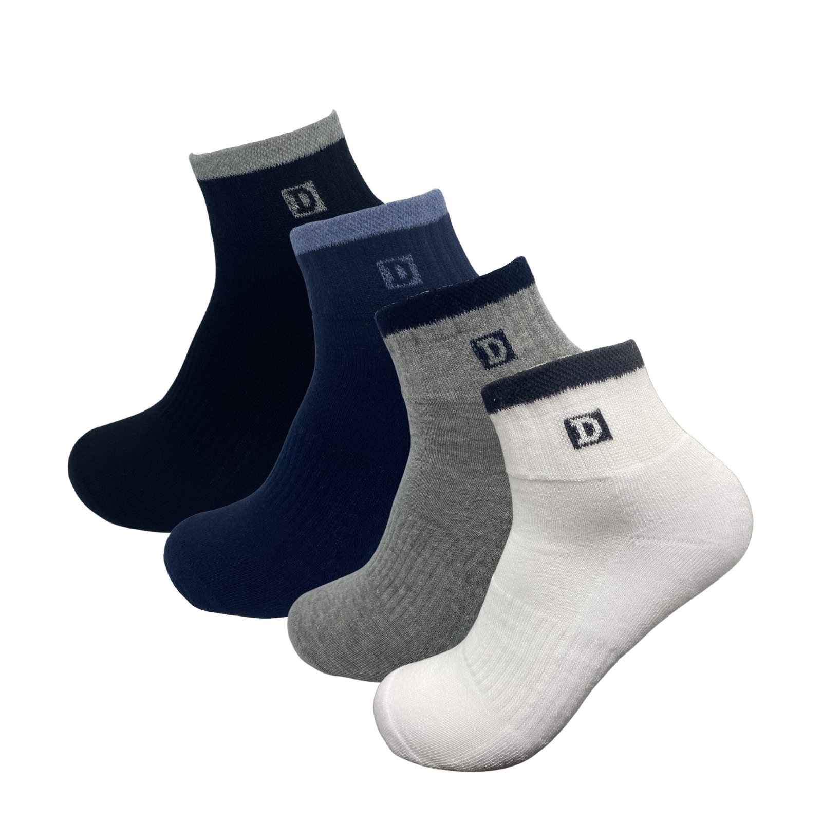 6 Paar Badstof Quarter Sneakersokken - DONEX®- Mix