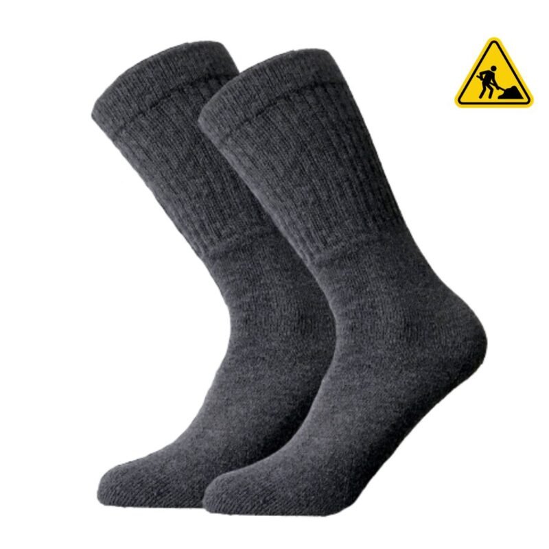 6 Paar Bonanza werksokken - katoen - Antraciet