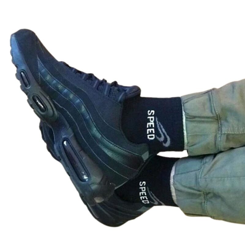 8 Paar DONEX® quarter sneakersokken - Katoen - Zwart - Speed