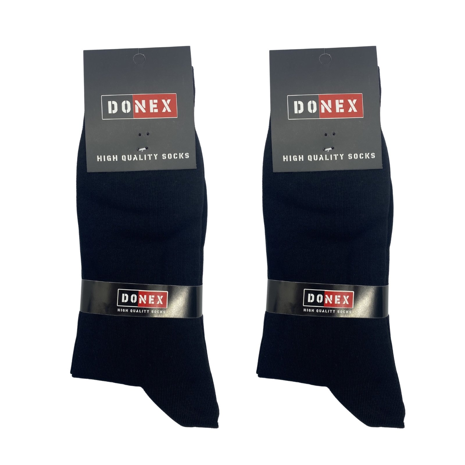 8 paar Donex Dames Sokken 95% Katoen Zwart