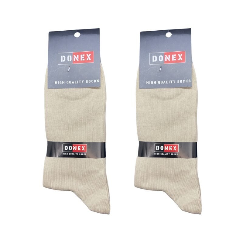 8 Paar Hoge kwaliteit Herensokken - 95% Katoen - DONEX®- Beige