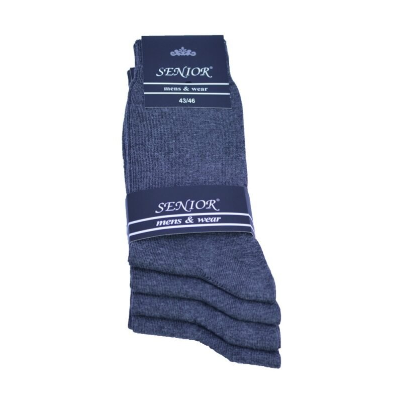 10 Paar Herensokken 100% Katoen Naadloos Antraciet