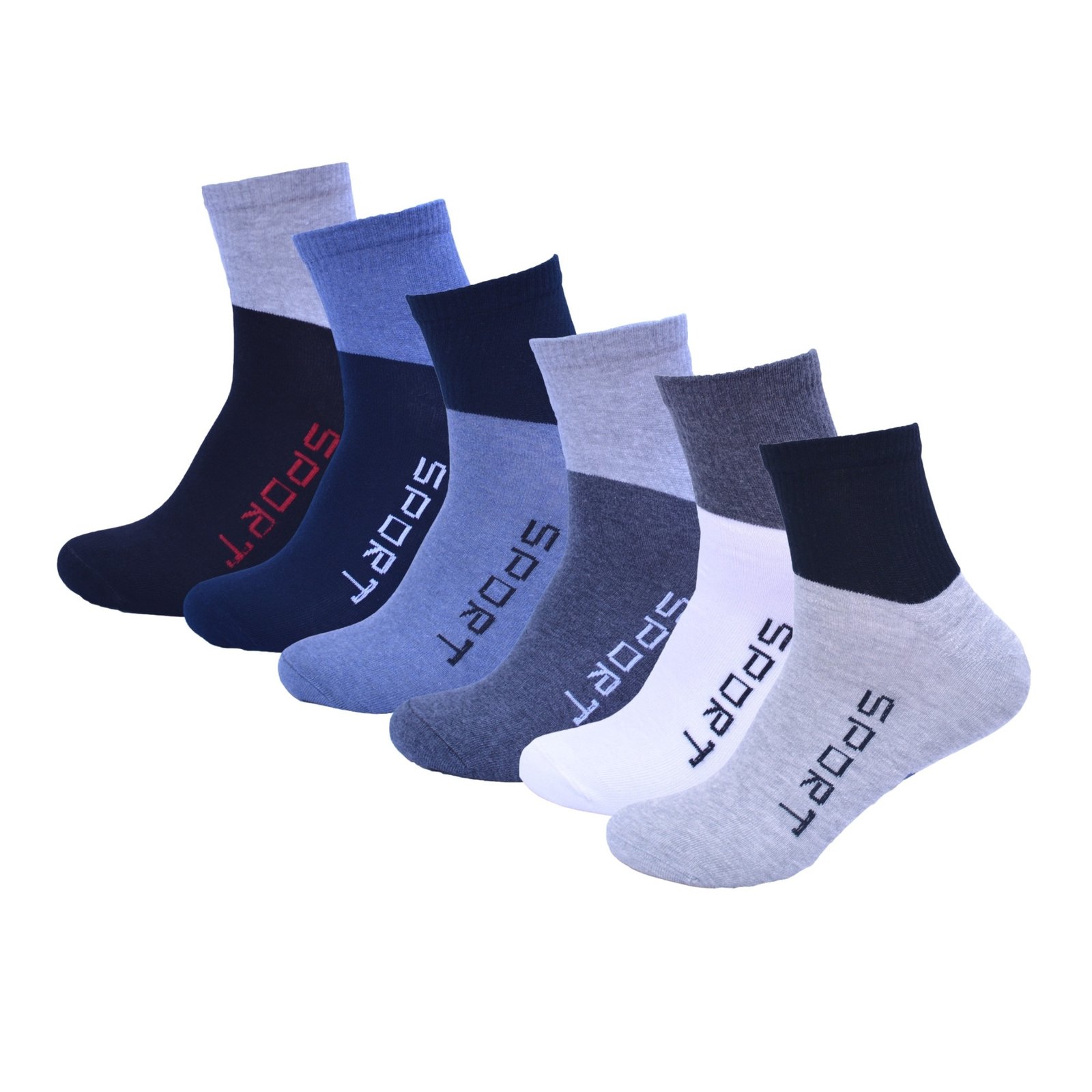 8 Paar DONEX® quarter sneakersokken - Katoen - Sport