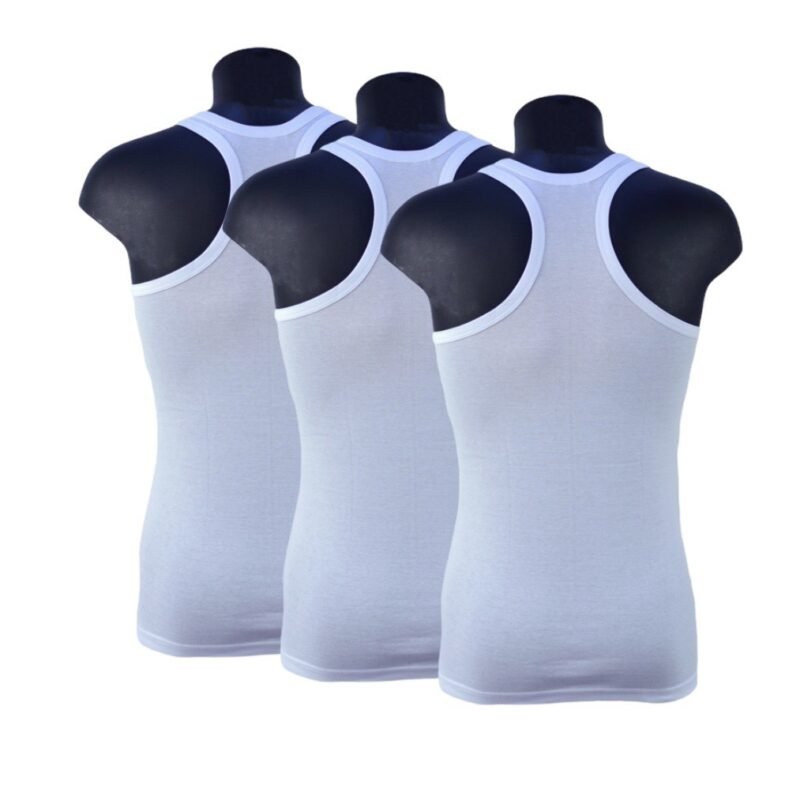 3 Stuks heren halterhemd DONEX® 100% katoen Wit