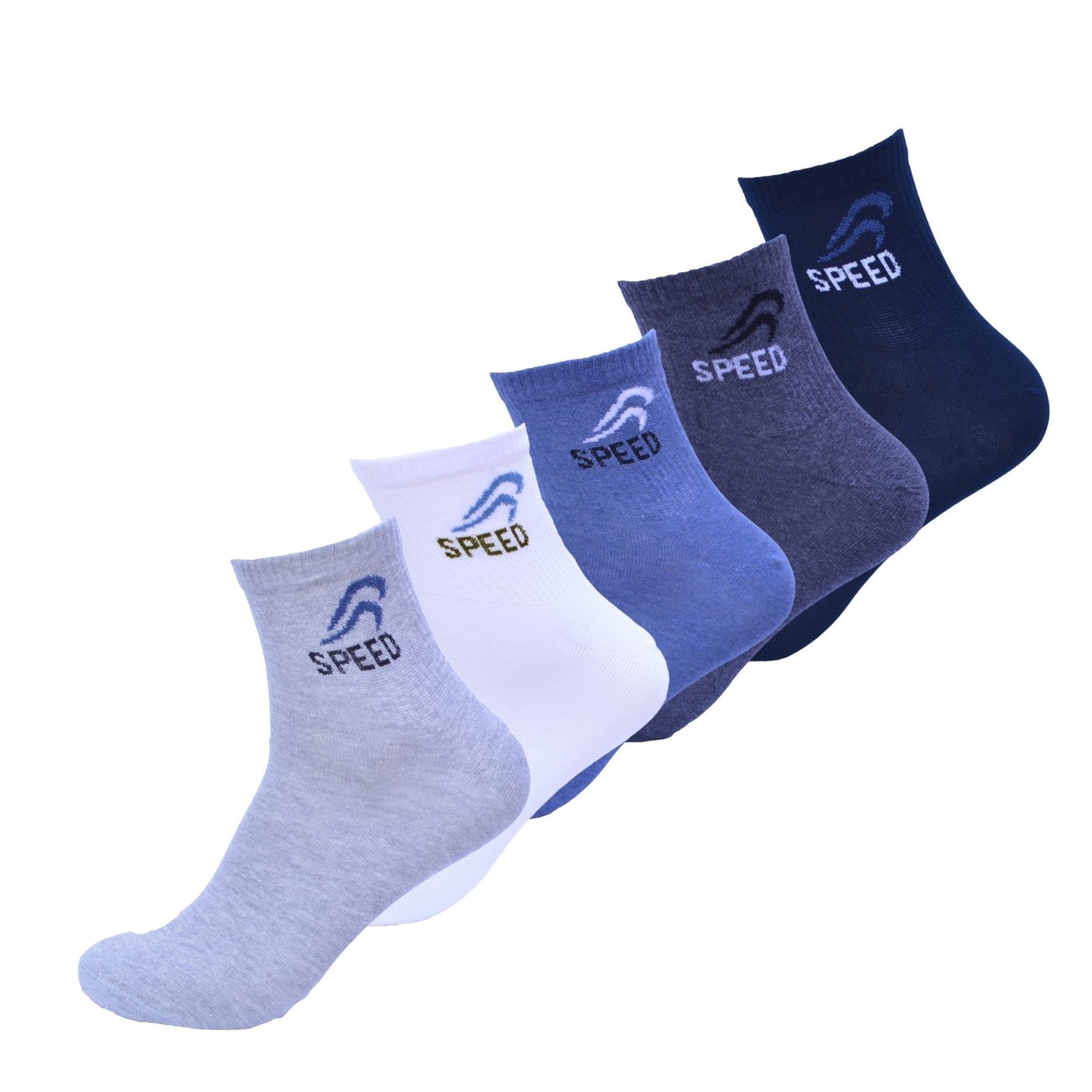 8 Paar DONEX® quarter sneakersokken - Katoen - Speed