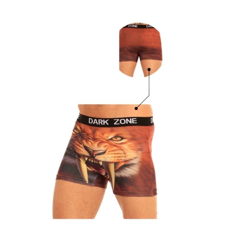 Dark Zone Heren boxershort - Katoen - 3D print Leeuw