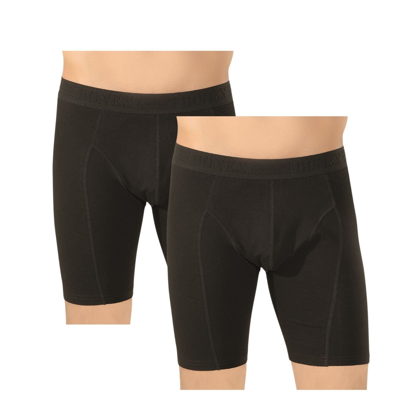 2 Stuks DONEX® boxershort - Lange Pijp - Katoen - Zwart