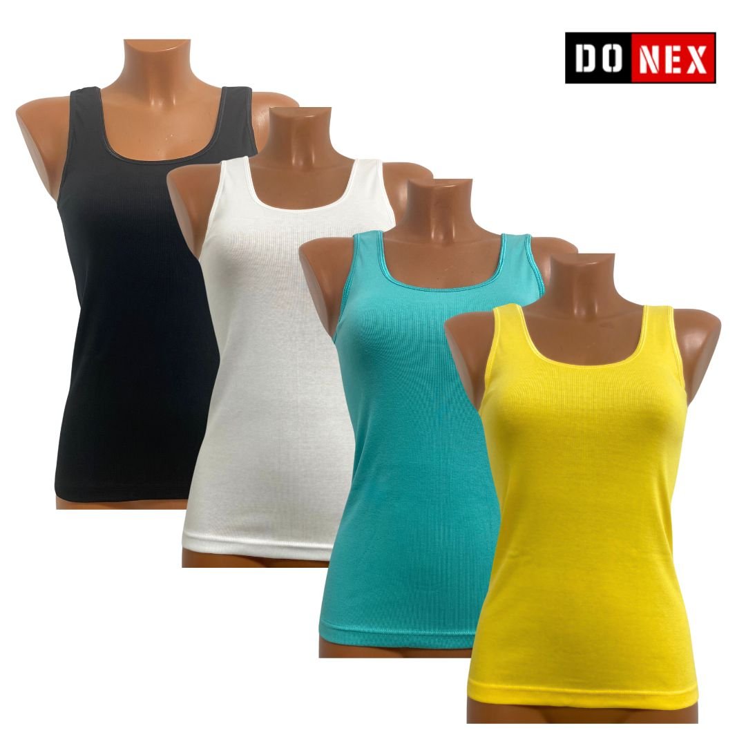 4 Pack Top kwaliteit dames hemd - 100% katoen - Lana