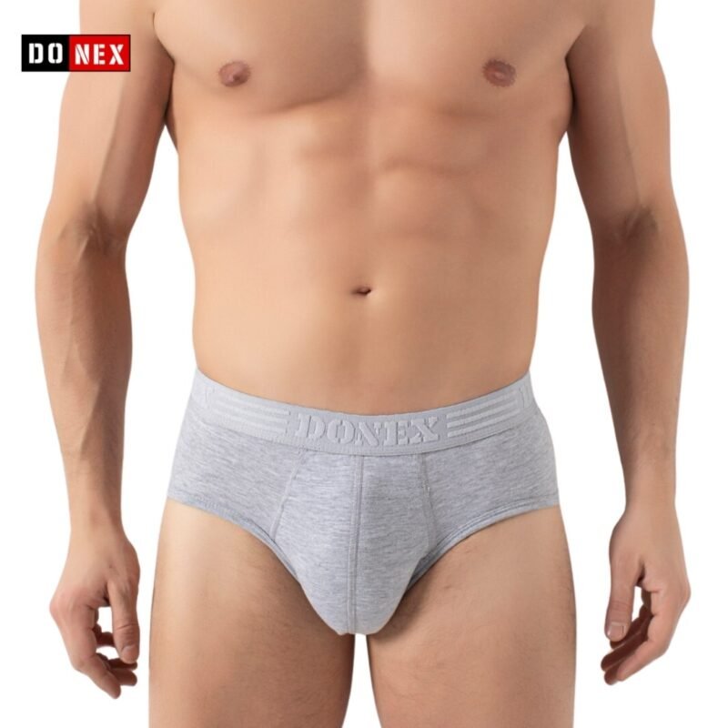 3 Pack DONEX® Heren slips - Basic - Katoen - Grijs