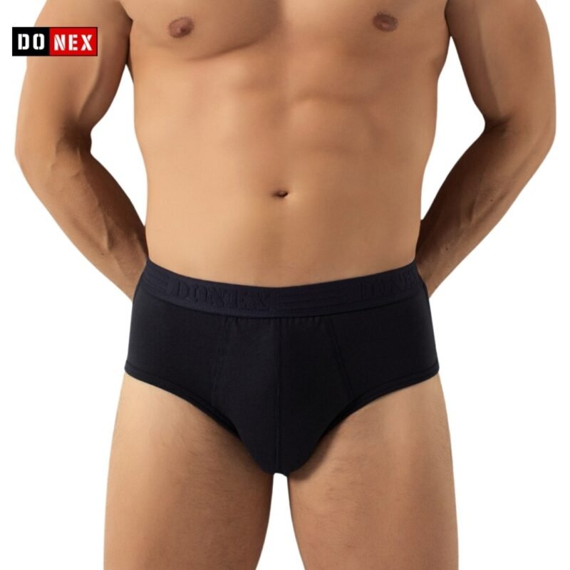 3 Pack DONEX® Heren slips - Basic - Katoen - Zwart