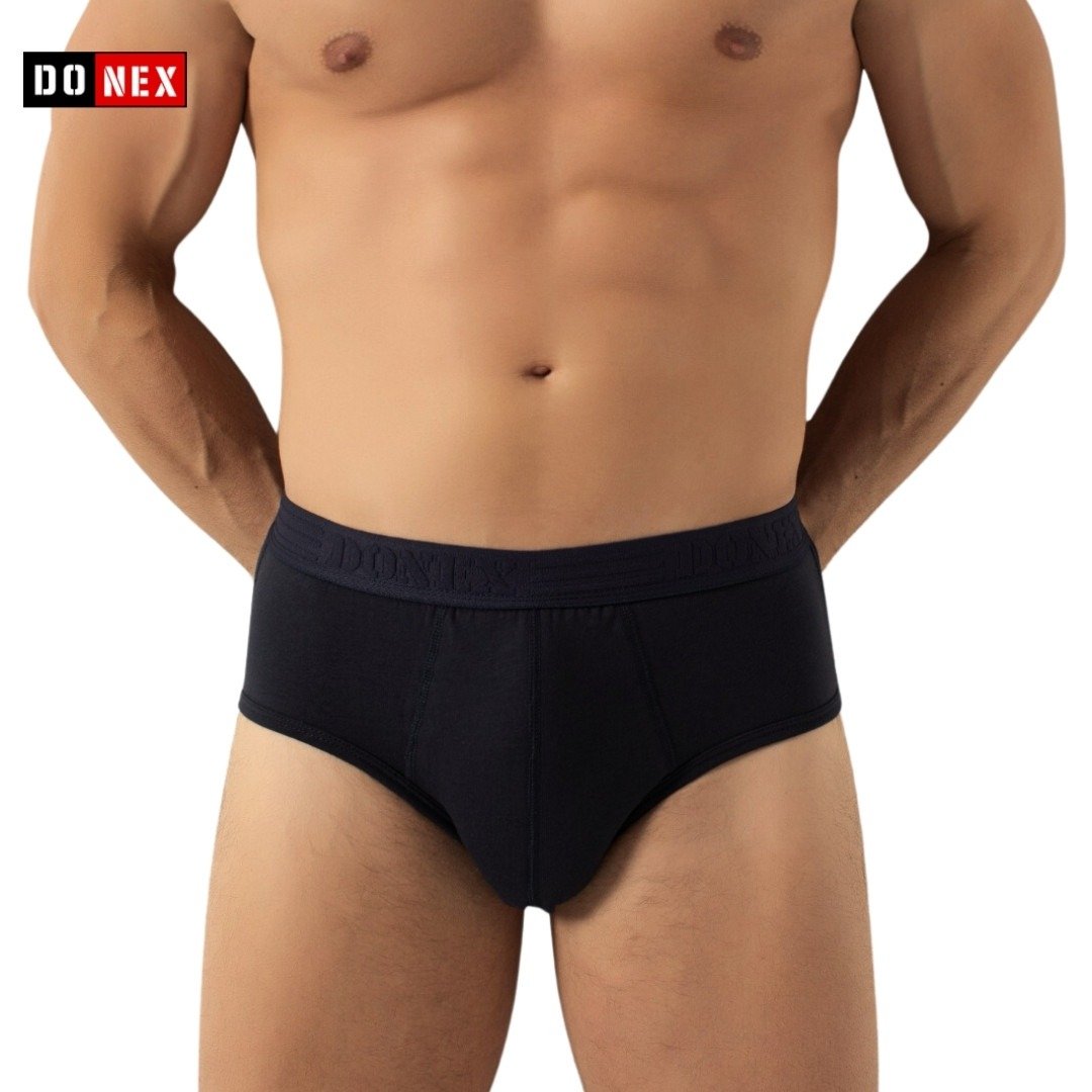 3 Pack DONEX® Heren slips - Basic - Katoen - Zwart