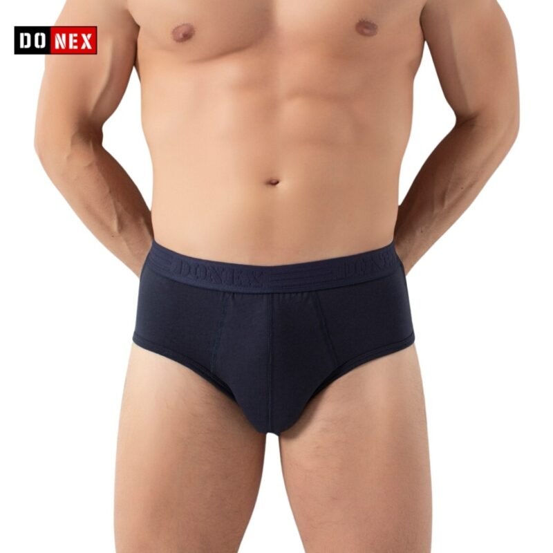 3 Pack DONEX® Heren slips - Basic - Katoen - Marinblauw