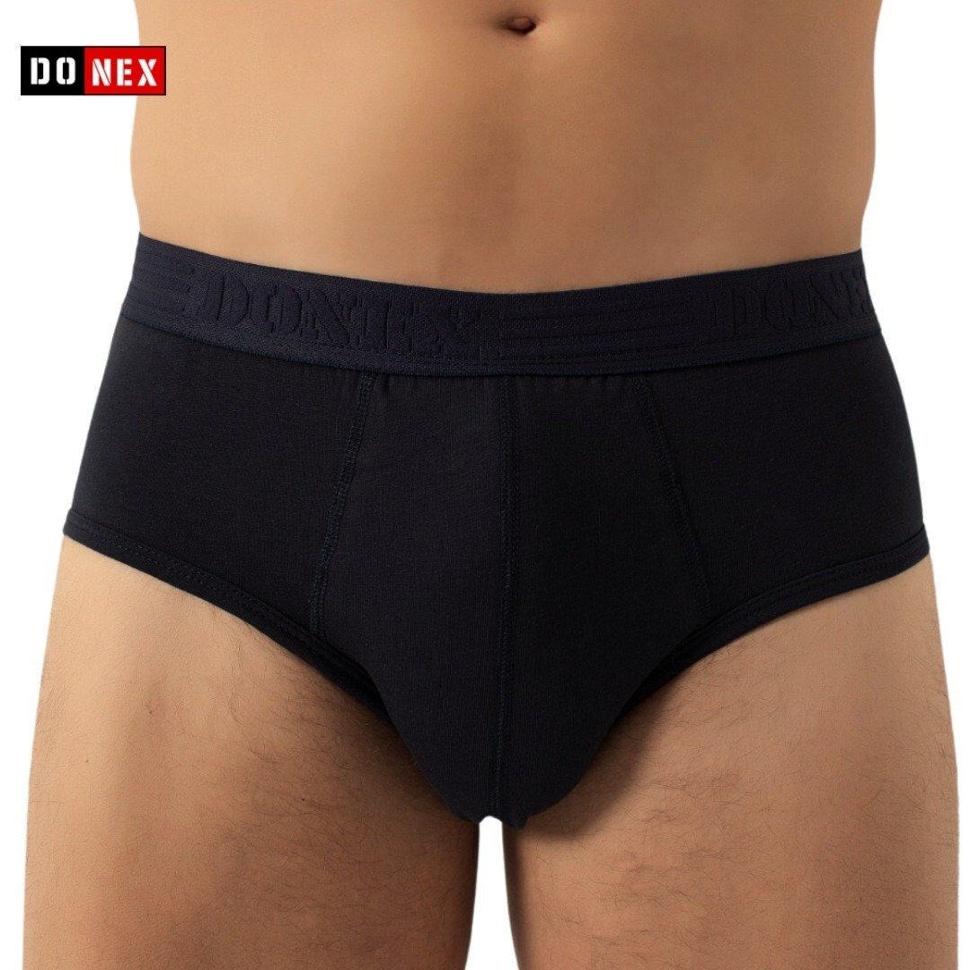 3 Pack DONEX® Heren slips - Basic - Katoen - Zwart