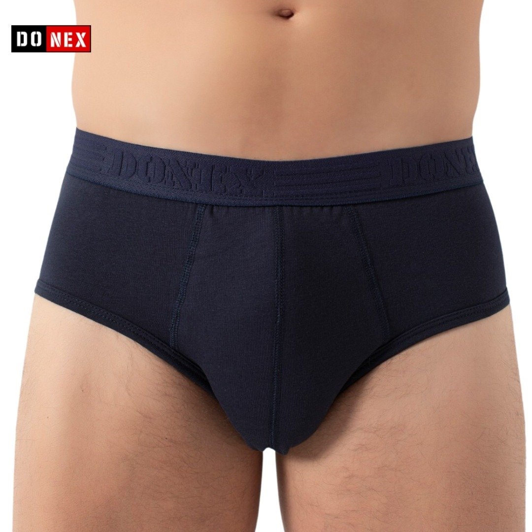 3 Pack DONEX® Heren slips - Basic - Katoen - Marinblauw