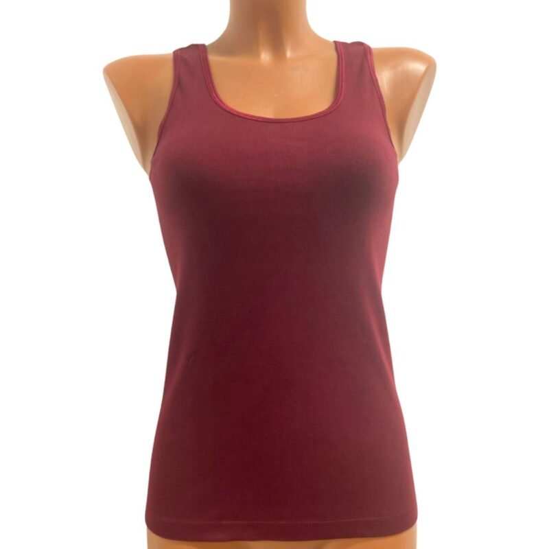 2 Pack Top kwaliteit dames hemd - 100% katoen - Bordeaux