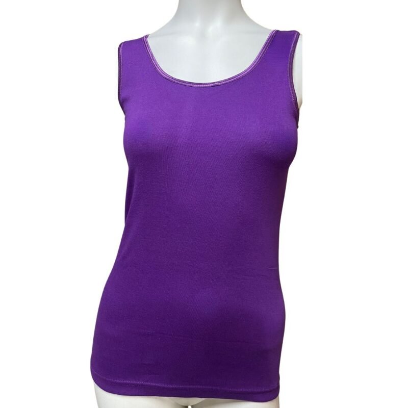 2 Pack Top kwaliteit dames hemd - 100% katoen - Paars