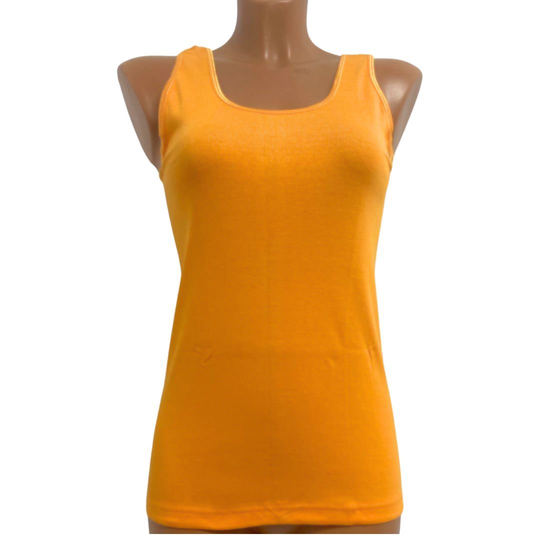 2 Pack Top kwaliteit dames hemd - 100% katoen - Oranje