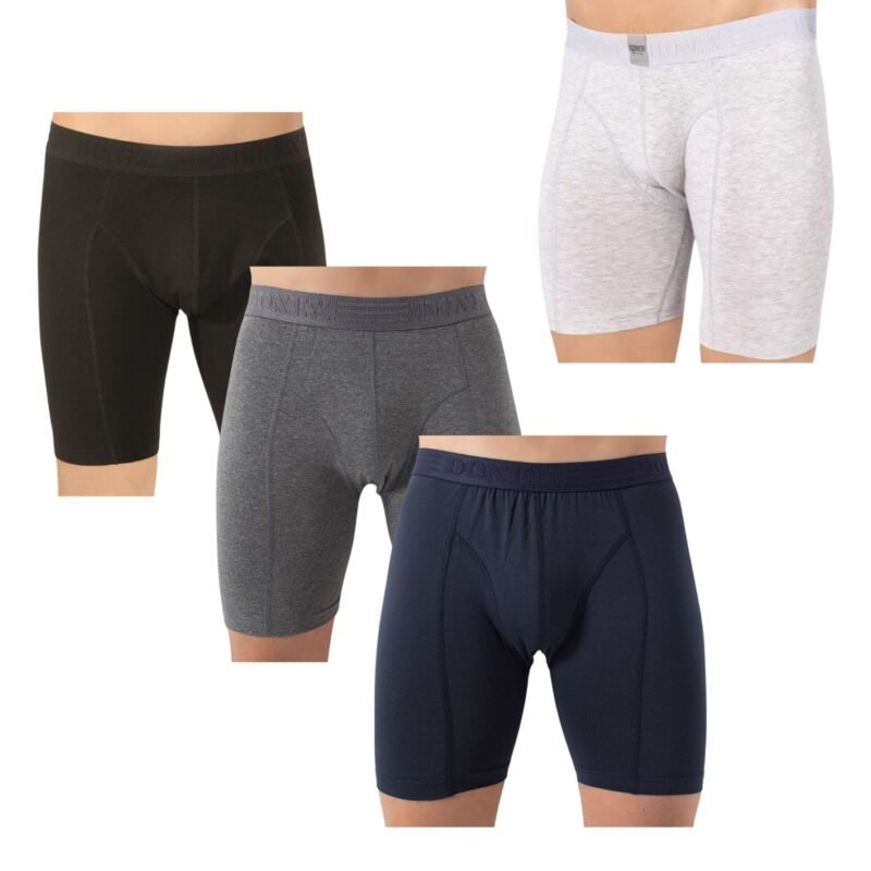 4 Stuks DONEX® boxershort - Lange Pijp - Katoen - Mix