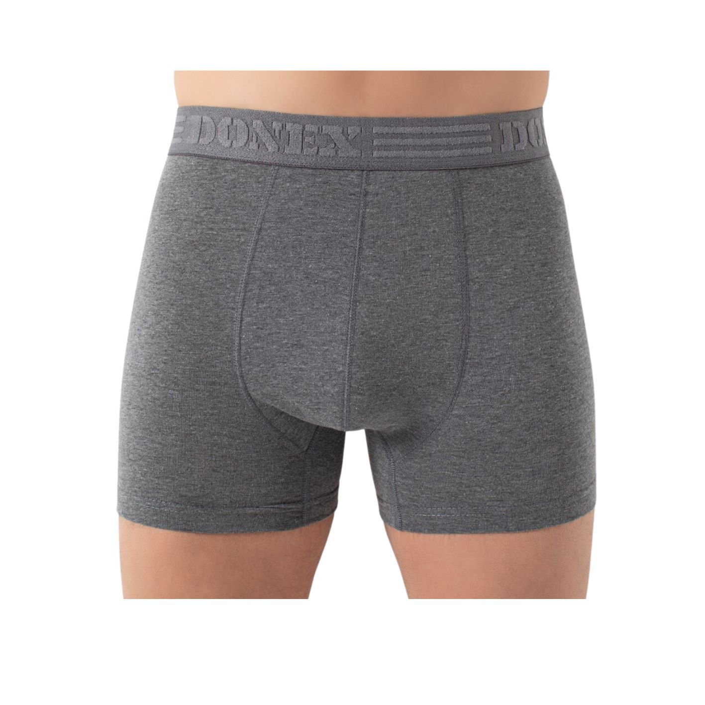 3 Stuks DONEX® heren boxershorts - Katoen - Antraciet
