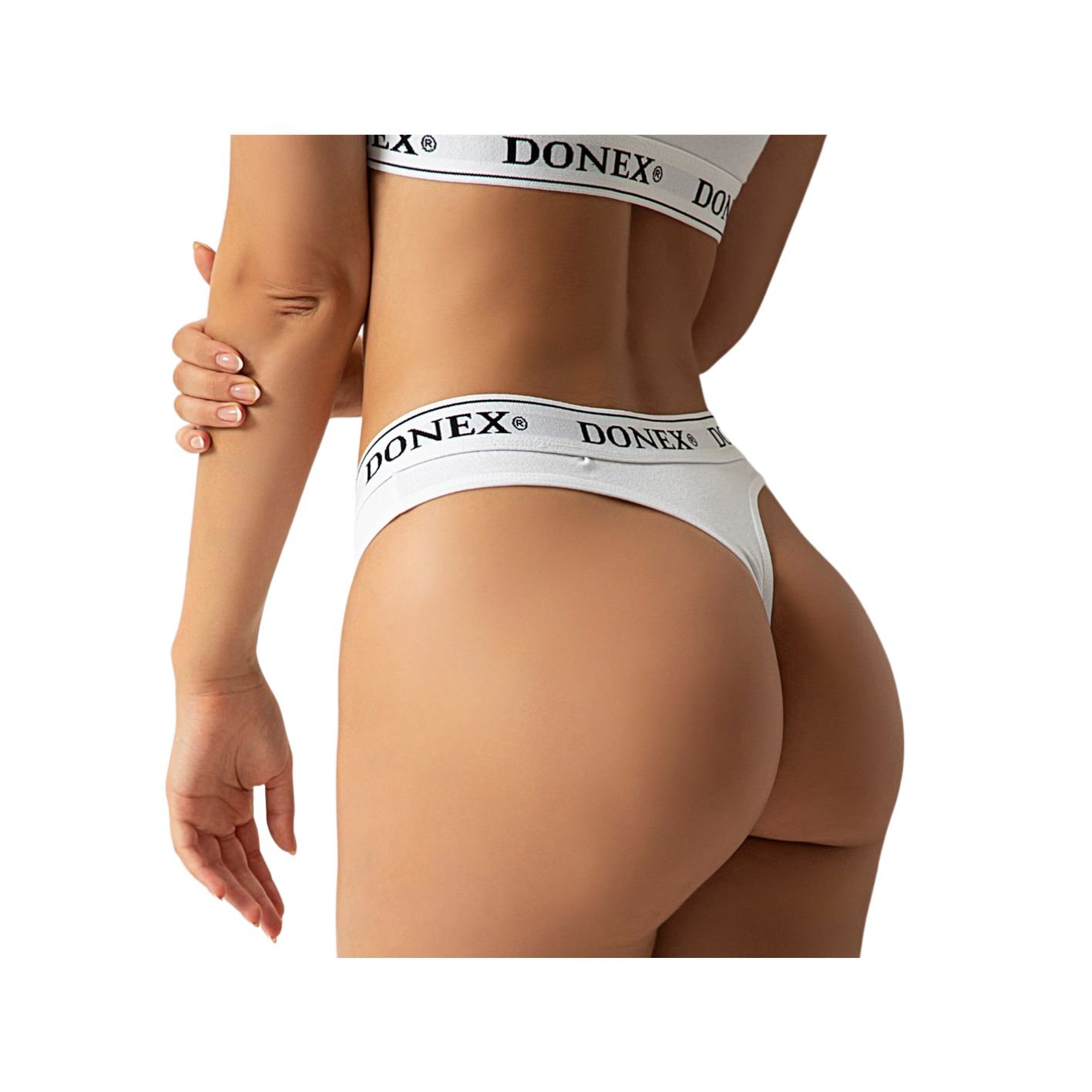 3 Pack DONEX® dames string - Katoen - Wit