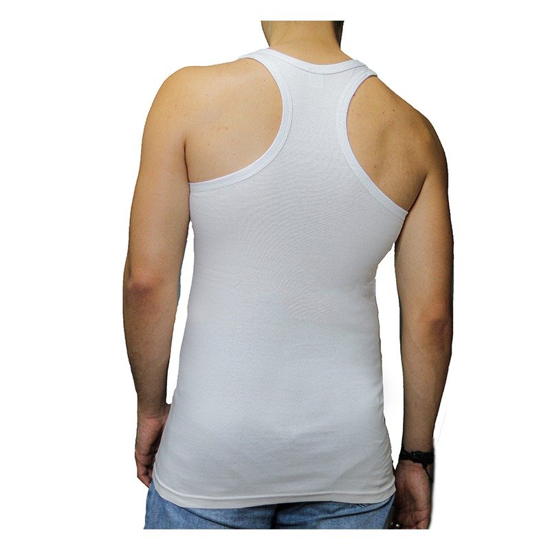 3 Stuks extra lang heren halterhemd Bonanza 100% katoen Wit