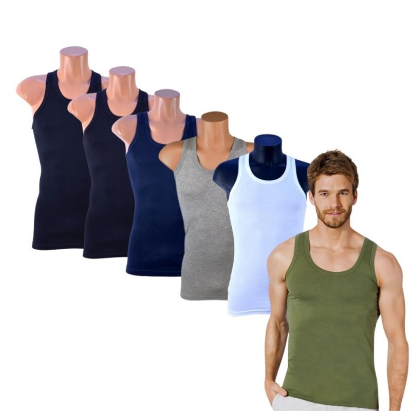 6 Stuks heren onderhemd DONEX® 100% katoen Regular Mix