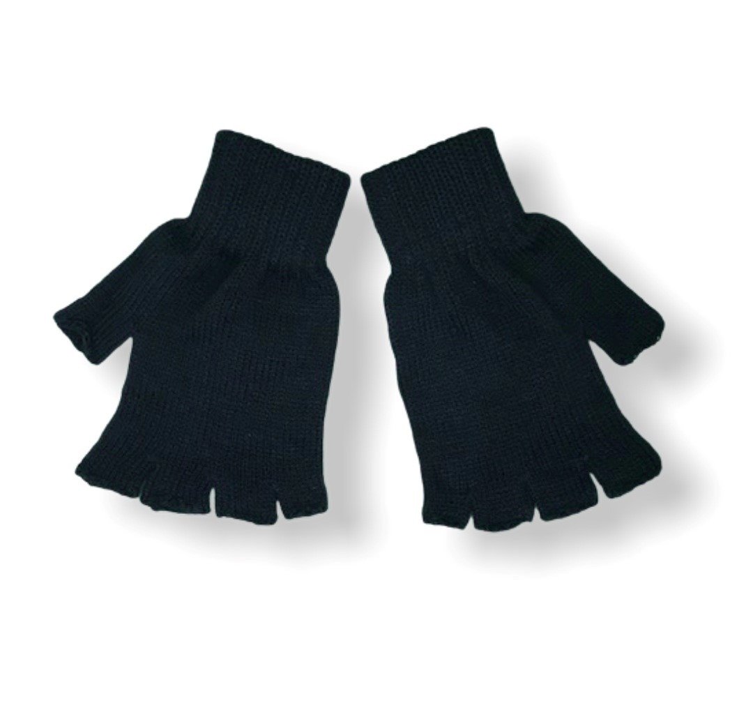 2 Paar DONEX handschoenen zonder vingers Zwart