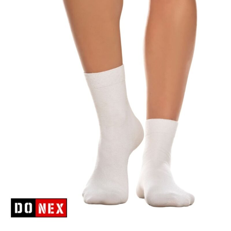 8 paar Donex Luxe Dames Sokken 95% Katoen Wit
