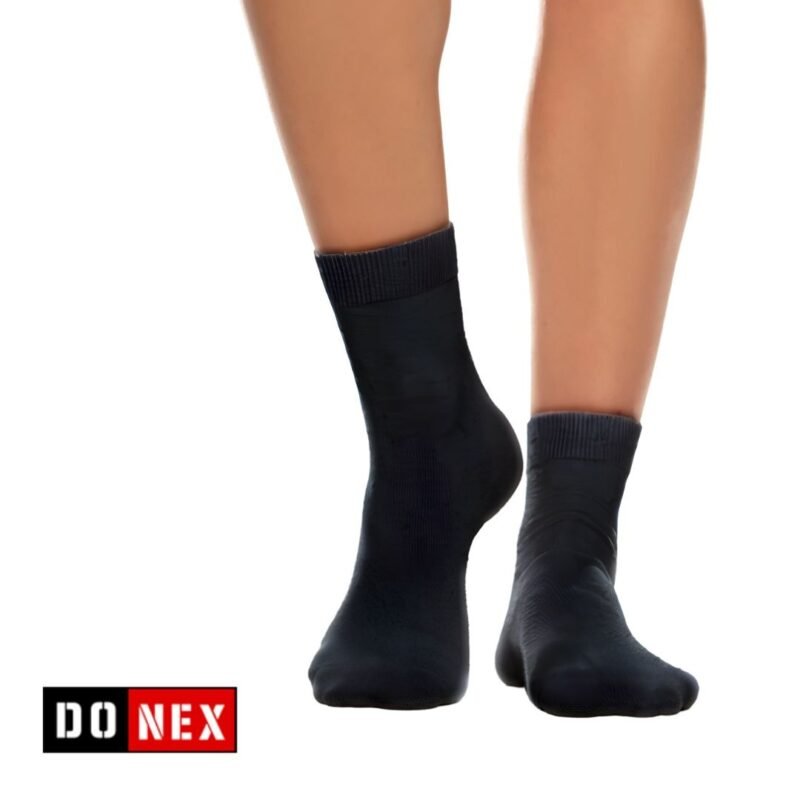 8 Paar Donex Luxe Dames Sokken 95% Katoen Zwart