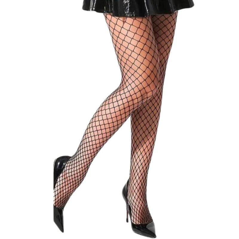 Visnet dames panty - Fishnet panty - Zwart - Free size