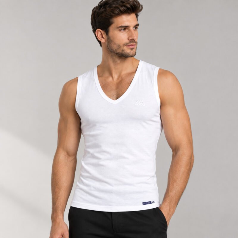 3 Pack Marvellous A-shirt – 100% Gekamd Katoen – V Hals – Wit