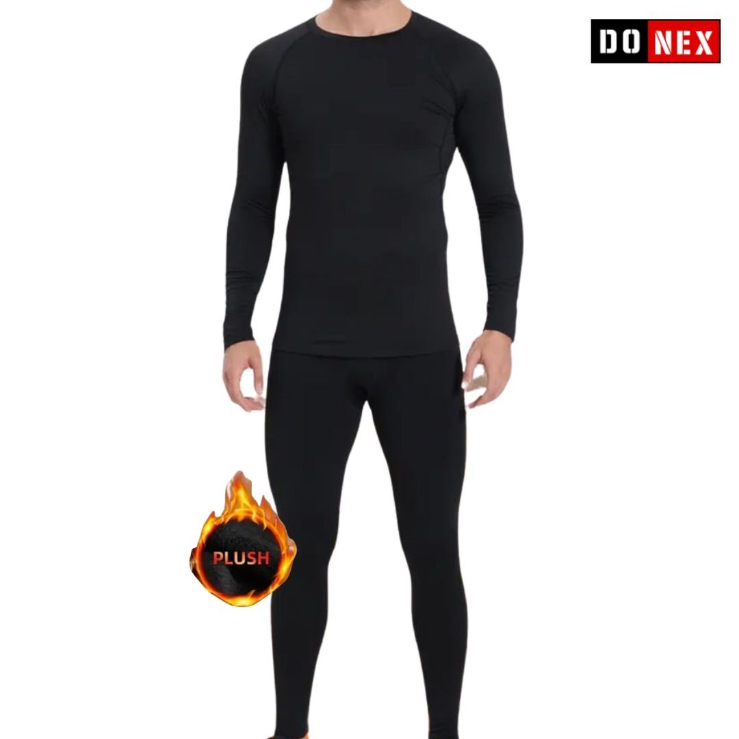 DONEX®Thermoset voor Heren - Thermisch ondergoed - Ademend - Zwart